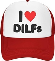 I Love Dilfs Gifts Men Mesh Trucker Hat