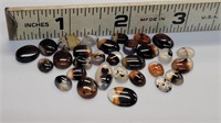 (30) Small Polished Agate Cabochons