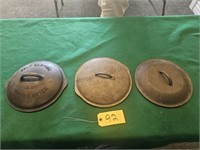 Cast iron pan LIDS