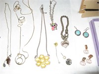Assorted Jewelry Necklaces, Earrings, Etc
