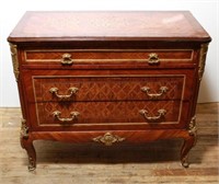 Louis XV-Manner Marquetry & Ormolu Commode