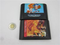 2 jeux de Sega Genesis , The Lion King et Sonic