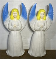 (MN) Vintage Union Products Blow Mold Angels 30