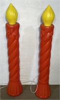 (MN) Blow Mold Candle Sticks 36 inches Tall
