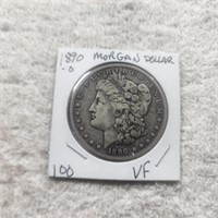 1890O Morgan Dollar VF