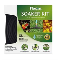 Flexon WS100KITCN 20-Piece Soaker Hose Kit,