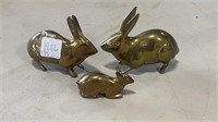 Three Brass Rabbits