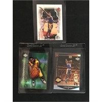 Three Kobe Bryant Insert Cards