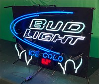 "Bud Light Ice Cold" Neon Sign