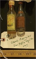 2 RARE bottles Tequila / Grand Marnier 1930s