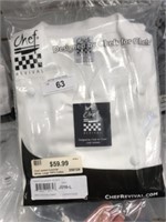 CHEF MASTER  White Cuisinier Chef Jacket, Large