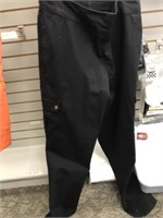 CHEF REVIVAL  Black Chefs Cargo Pants, Size 16