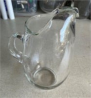 Heavy Glass Water Pitcher