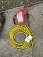 50' air hose, shop light