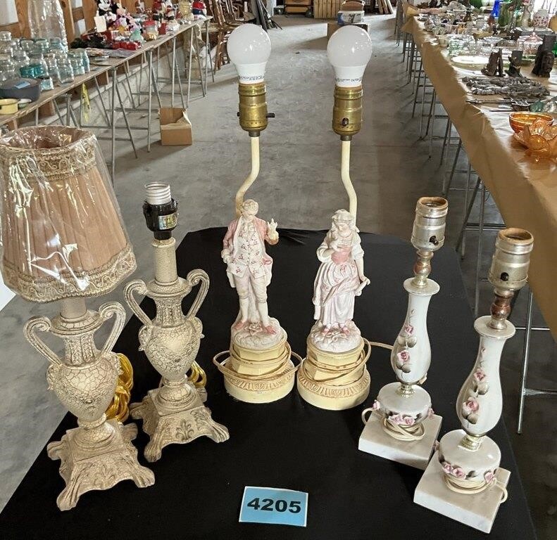 Lamps, 3 Pair