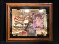 Framed Coca-Cola Mirror