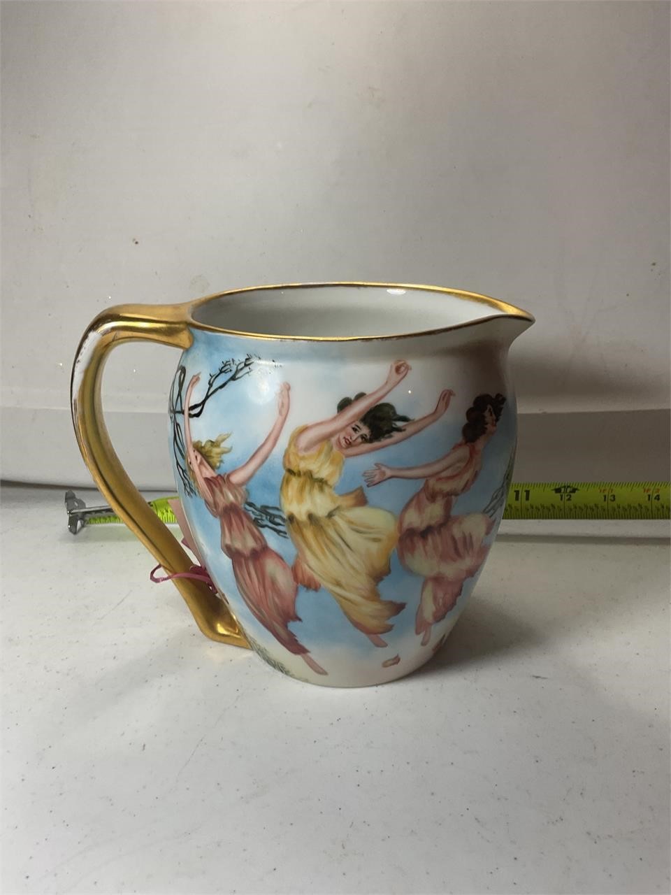 Antique Imperial PSL Hand Painted Pitcher