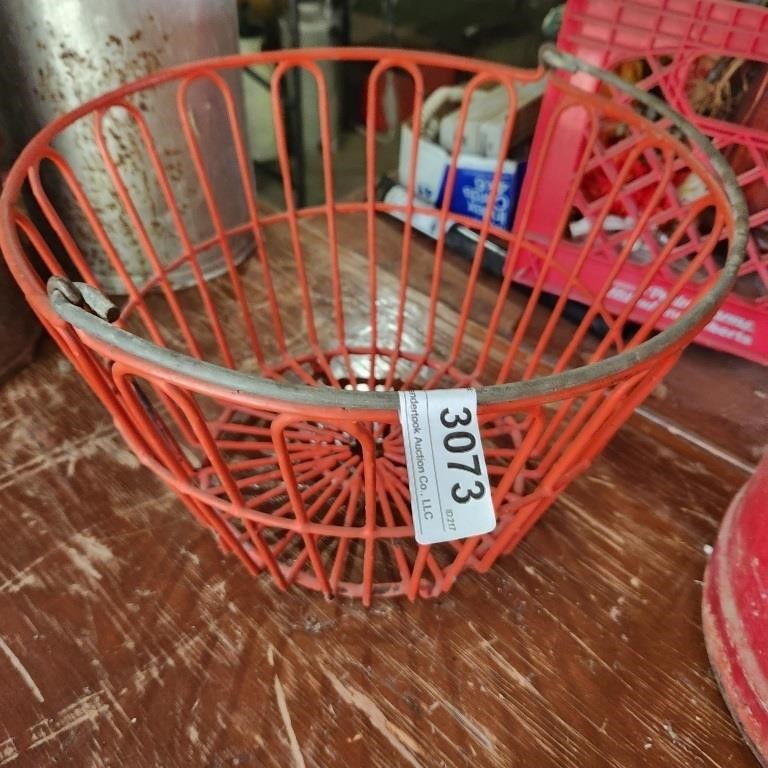 Vintage Wire Egg Basket