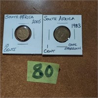 2 South Africa coins