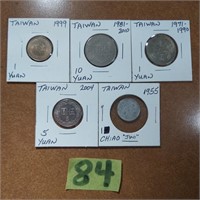 5 Taiwan coins