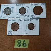 5 Australia coins