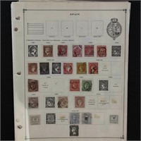 Spain Stamps Mint & Used on Pages