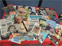 Large lot of historical newspapers and magazines