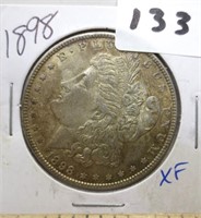 1898 Morgan silver dollar