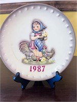 M.J. Hummel 17th Annual Plate 1987,   Goebel