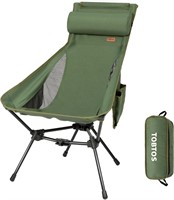 TOBTOS High Back Camping Chair  Lightweight Campin
