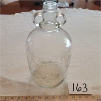 Grape Pattern Glass Bottle