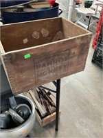 Antique Parrot & Monkey Crate