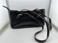 GUCCI Black Leather Bag with Strap