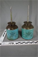 Two (2) Belknap Blue Ribbon oilers