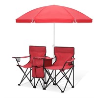 E9356  Magshion Outdoor Double Folding Chair, Red