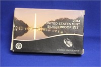 2014 US Mint Silver Proof Set