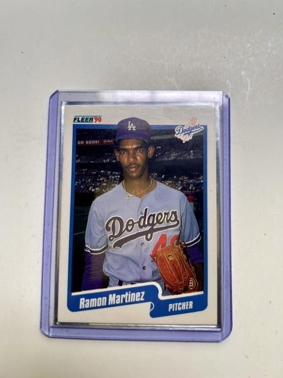 1990 Fleer Ramon Martinez 2nd Year Baseball Card
