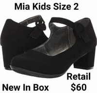 NEW Mia Kids Shoes Size 2 Retail $60 New In Box