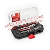 Husky 1/4in Drive Socket Set, 24pc