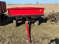 13’ X 7 1/2’ WIDE DUMP WAGON, METAL STEEL