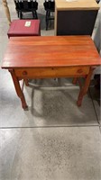 VINTAGE 1-DRAWER ACCENT TABLE 33.5" X 18.5" X 30"