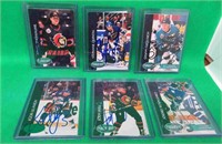 6x NHL Hockey Autographs With COA's Ozolinch HULL+