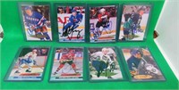 8x NHL Hockey Autographs With COA Lambert Primeau+