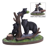 Wildlife Black Bears Knife Display Stand