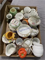 ASSORTED CUPS, CREAM/ SUGAR, OTHERS,