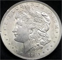 1921 US Morgan Silver Dollar BU Gem