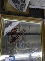 Framed mirror art - Miller High Life "Tip-Up"