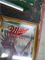 Framed mirror art - Miller High Life "Bald Eagle