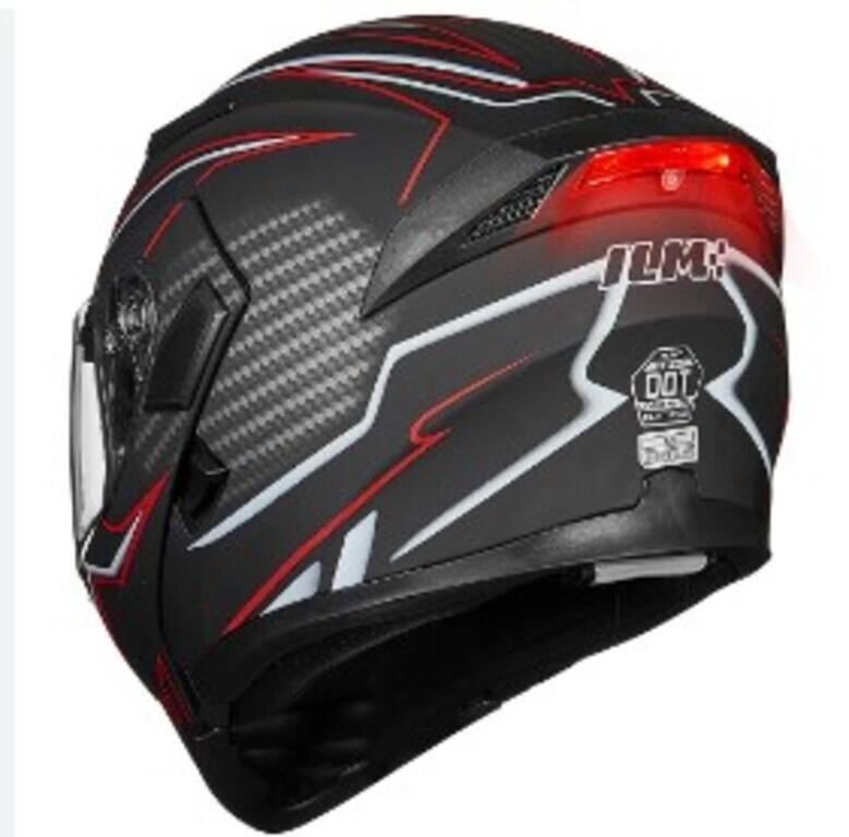 Ilm-902 Helmet Red Black Sz Xl