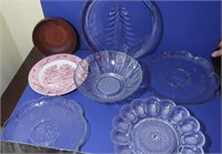 Platter and Bowl Lot--7 pcs